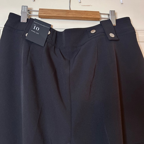 White House Black Market Black Wide-Leg Trousers - Picture 7 of 8